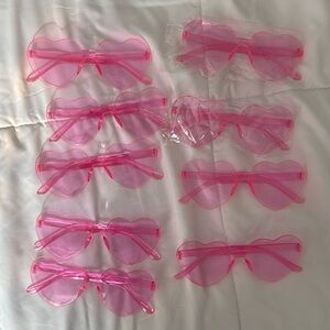 Pink heart glasses